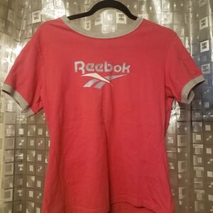Reebok Coral Tee with Gray Trim